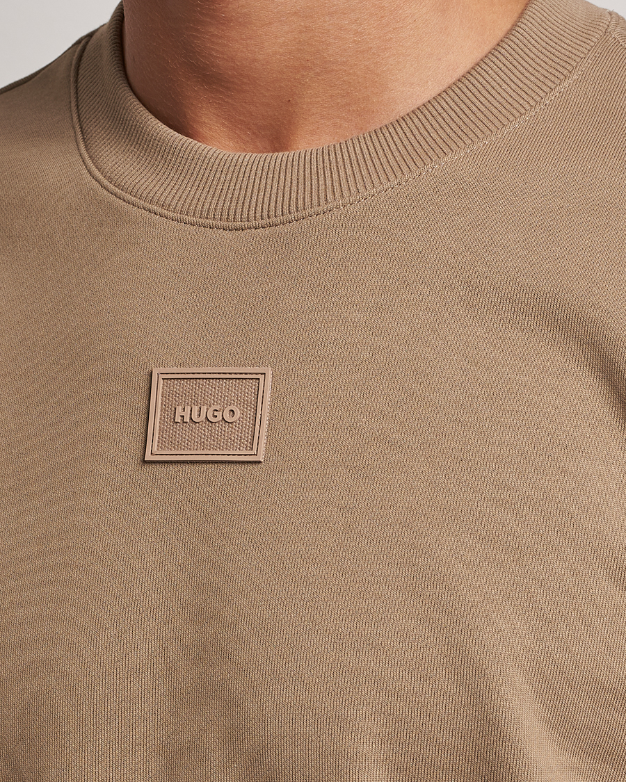 Men | Sweaters & Knitwear | HUGO | Diragol Crew Neck Sweatshirt Open Brown