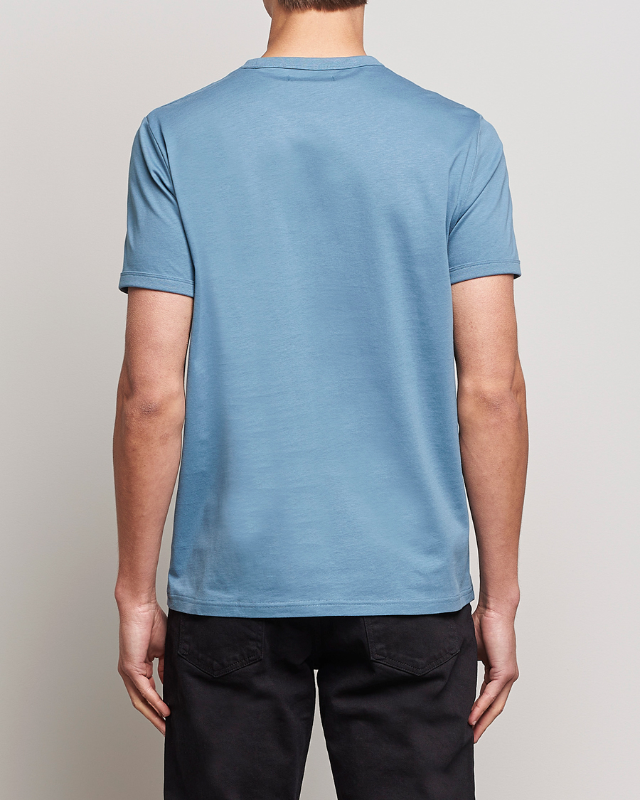 Men | T-Shirts | Fred Perry | Ringer Cotton T-Shirt Ash Blue