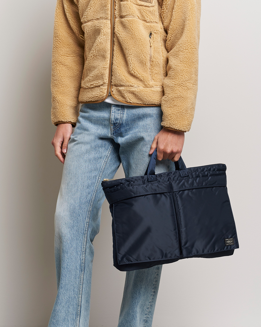 Men | Tote Bags | Porter-Yoshida & Co. | Tanker Short Helmet Bag Iron Blue