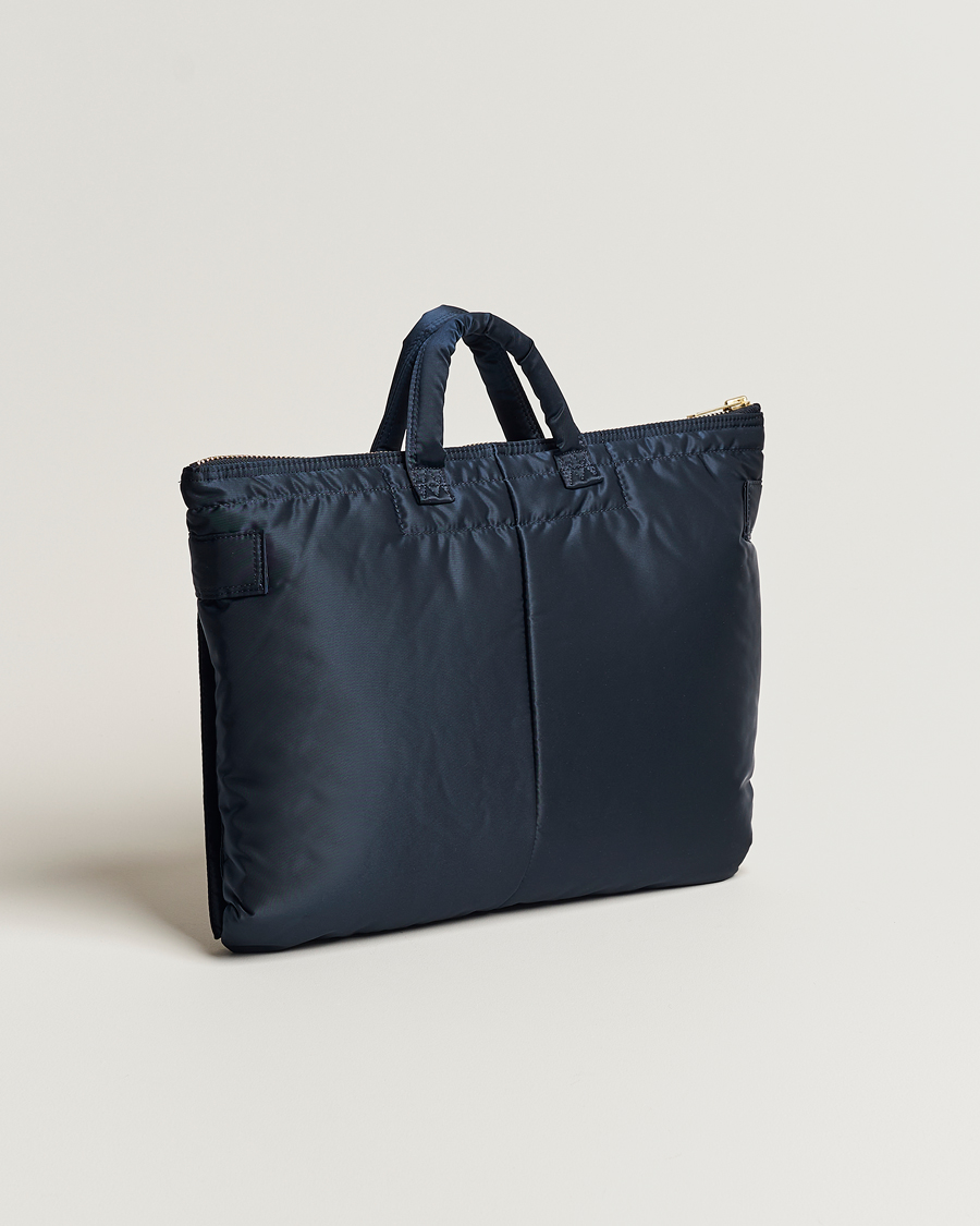 Men | Porter-Yoshida & Co. Tanker Short Helmet Bag Iron Blue | Porter-Yoshida & Co. | Tanker Short Helmet Bag Iron Blue