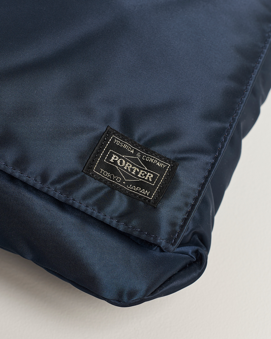 Men | Porter-Yoshida & Co. Tanker Short Helmet Bag Iron Blue | Porter-Yoshida & Co. | Tanker Short Helmet Bag Iron Blue