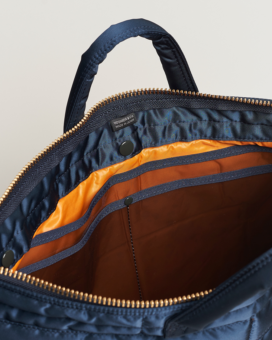 Men | Porter-Yoshida & Co. Tanker Short Helmet Bag Iron Blue | Porter-Yoshida & Co. | Tanker Short Helmet Bag Iron Blue
