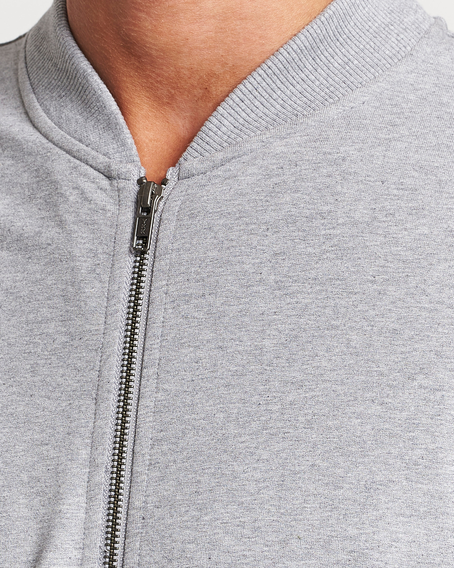 Men | Sweaters & Knitwear | Bread & Boxers | Loungewear Full Zip Sweater Grey Melange