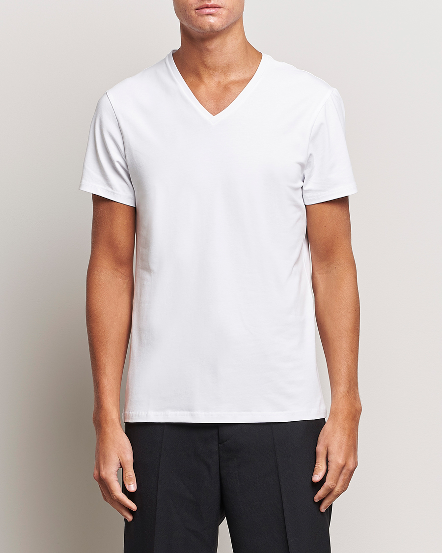 Men |  | Bread & Boxers | 2-Pack V-Neck T-Shirt White