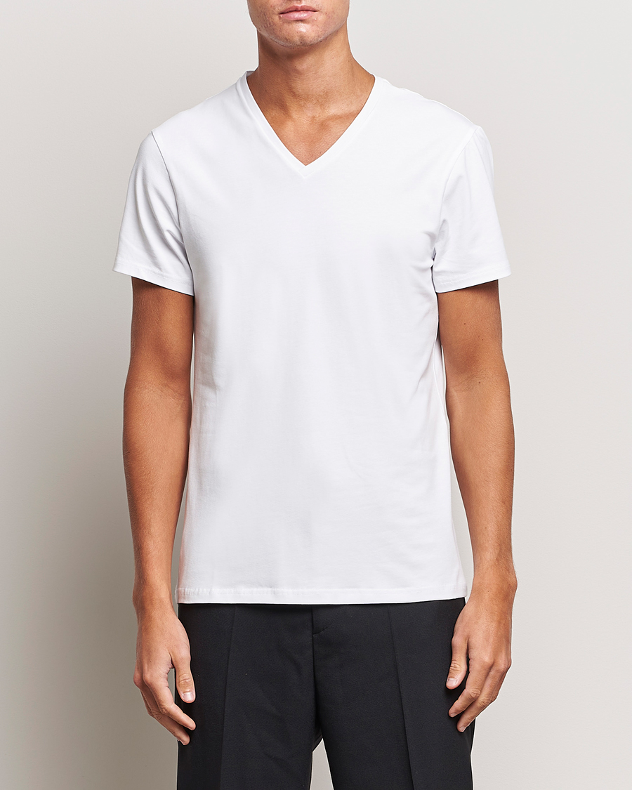 Men | T-Shirts | Bread & Boxers | 2-Pack V-Neck T-Shirt White