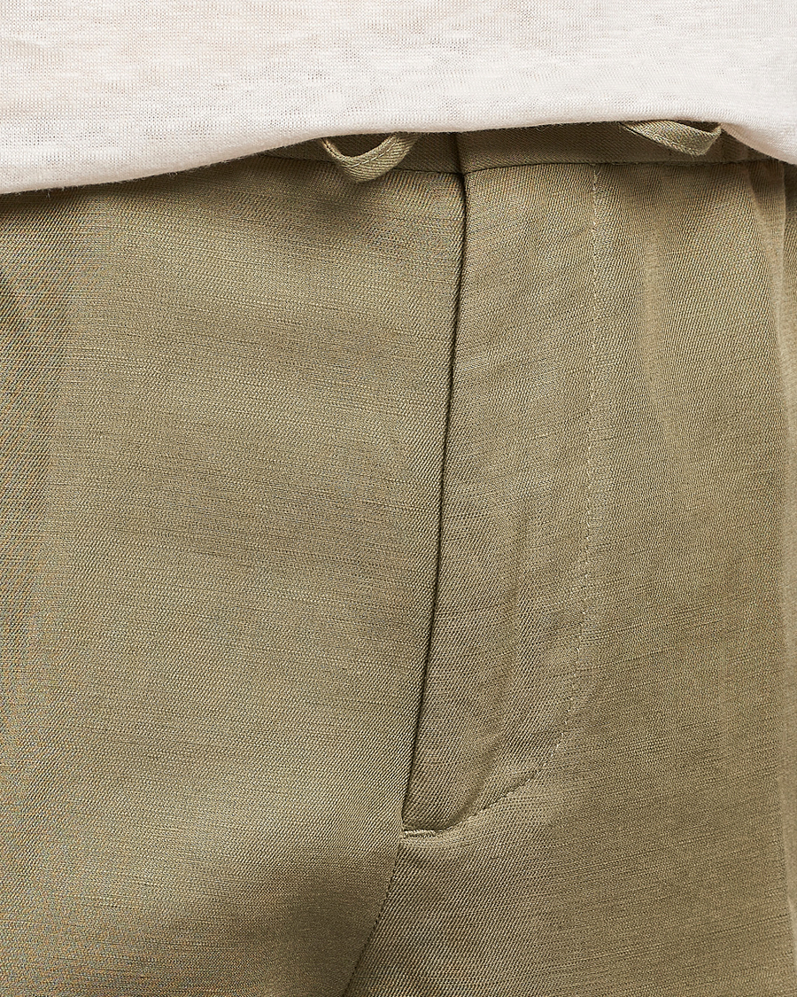 Men | Shorts | J.Lindeberg | Baron Tencel/Linen Shorts Aloe