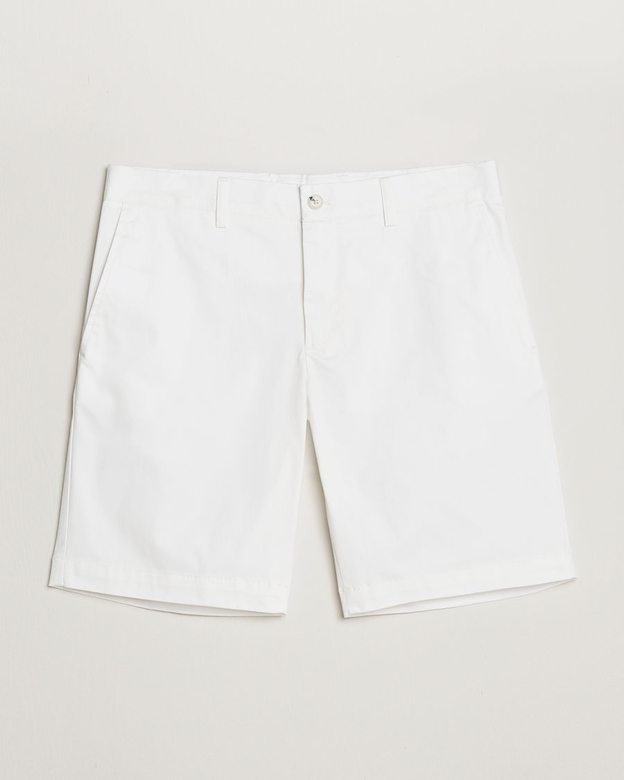 J.Lindeberg Nathan Super Satin Shorts White at CareOfCarl.com