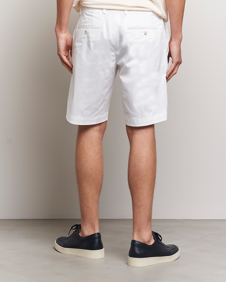 J.Lindeberg Nathan Super Satin Shorts White at CareOfCarl.com