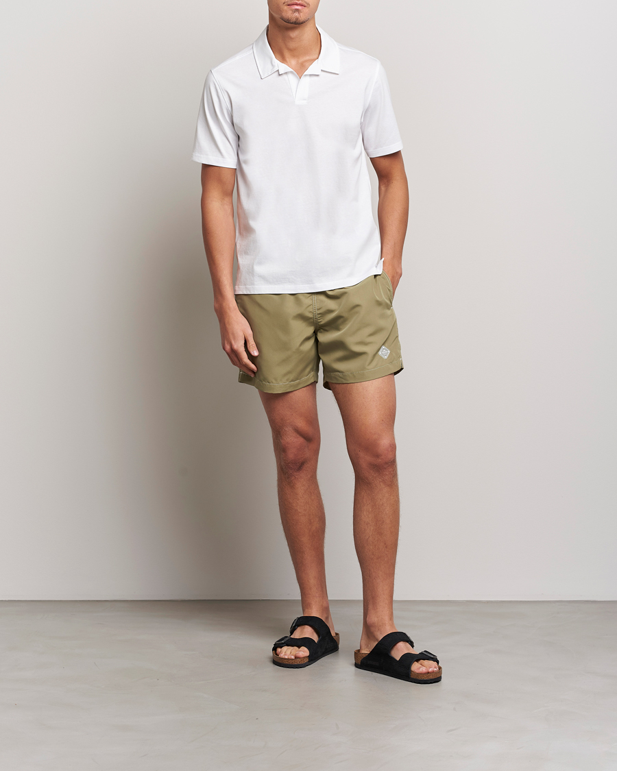 Men | Swimwear | J.Lindeberg | Banks Solid Swimshorts Aloe