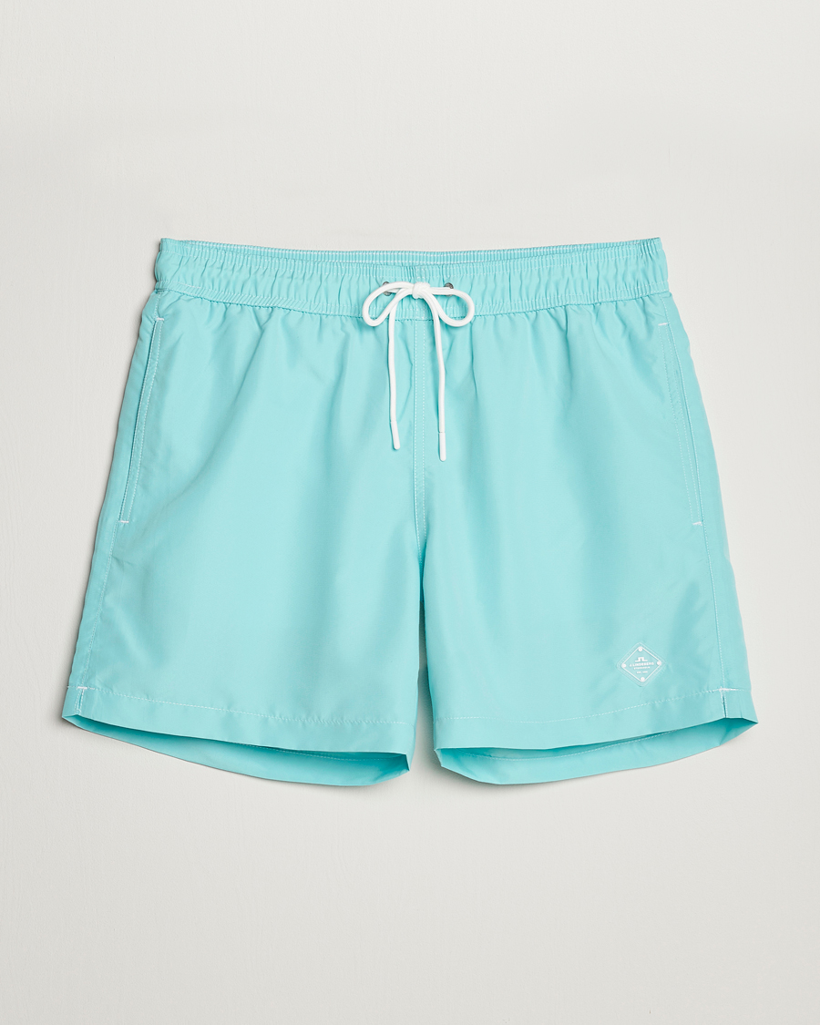 Men | Swimwear | J.Lindeberg | Banks Solid Swimshorts Aqua Splash