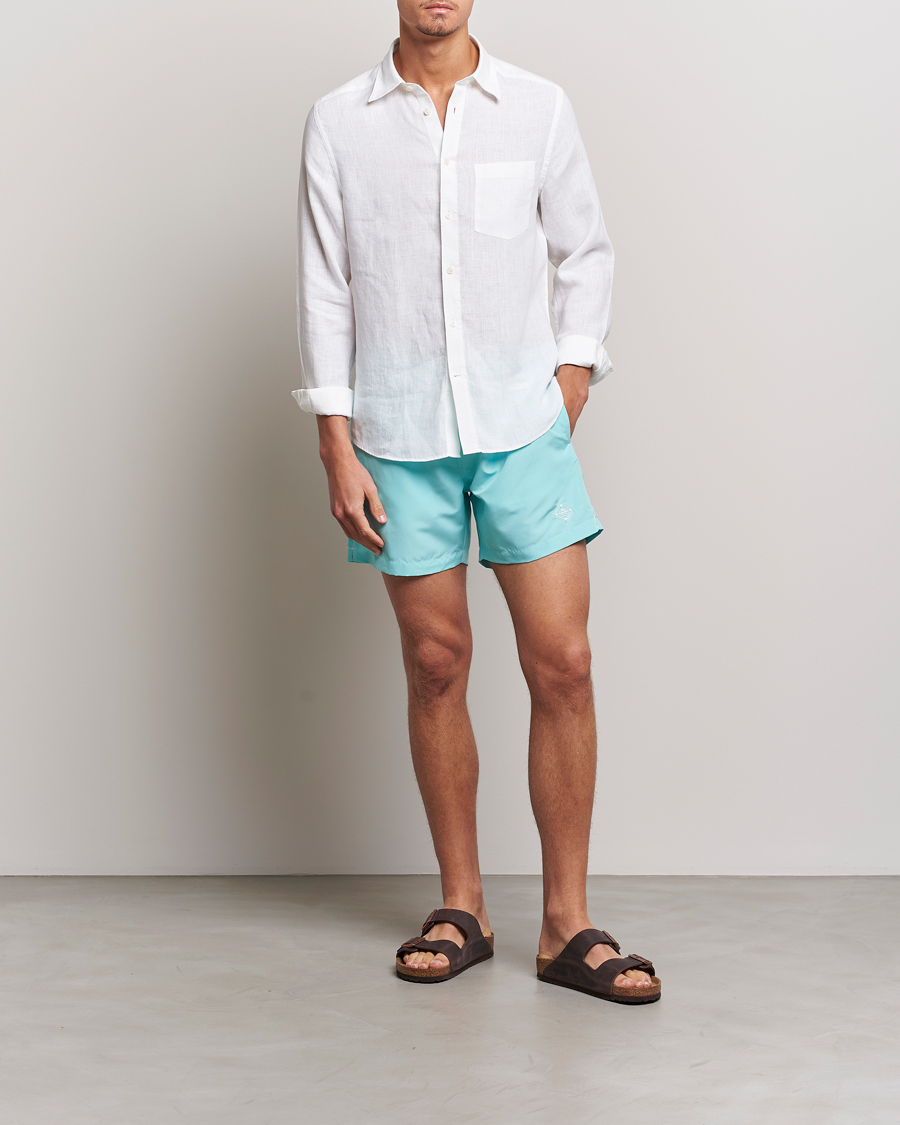 Men | Swimwear | J.Lindeberg | Banks Solid Swimshorts Aqua Splash