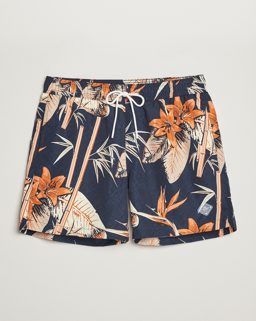 Men | Swimwear | J.Lindeberg | Banks Tropical Swimshorts Navy