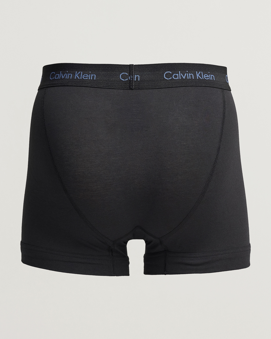 Men | Underwear & Socks | Calvin Klein | Cotton Stretch 3-Pack Trunk Black