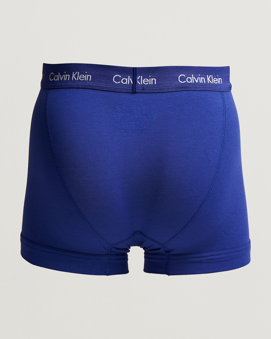 Men | Calvin Klein | Calvin Klein | Cotton Stretch 3-Pack Trunk Blue/Black/Green