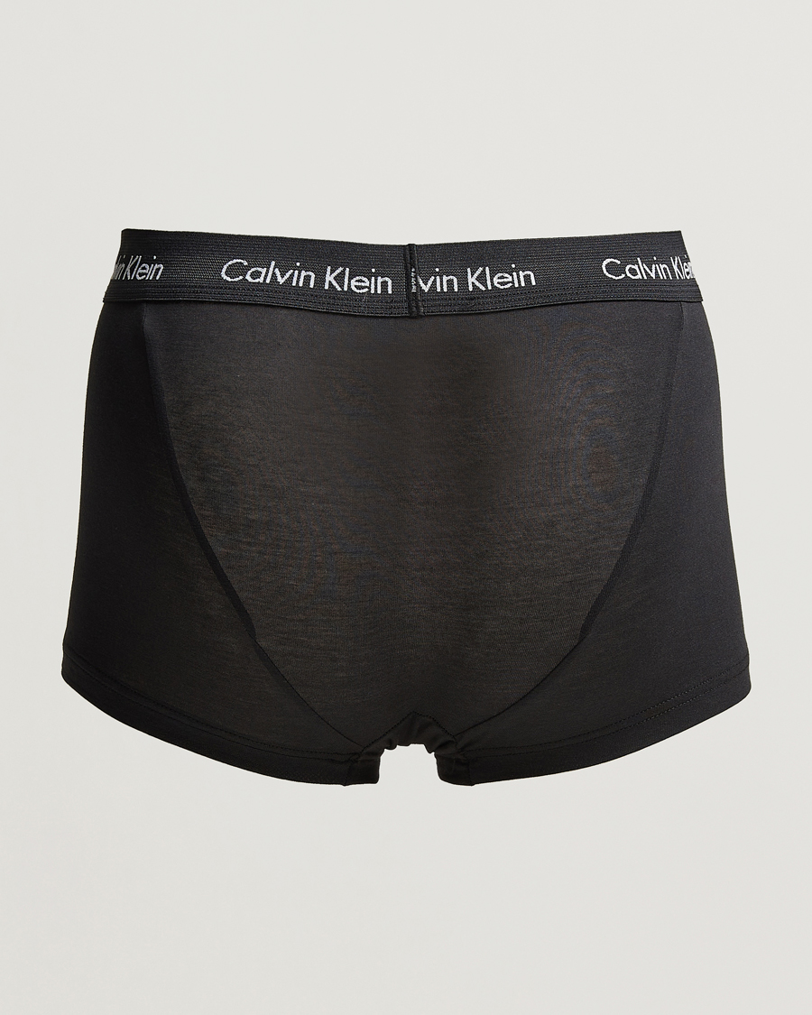 Men | Calvin Klein | Calvin Klein | Cotton Stretch 3-Pack Low Rise Trunk Black
