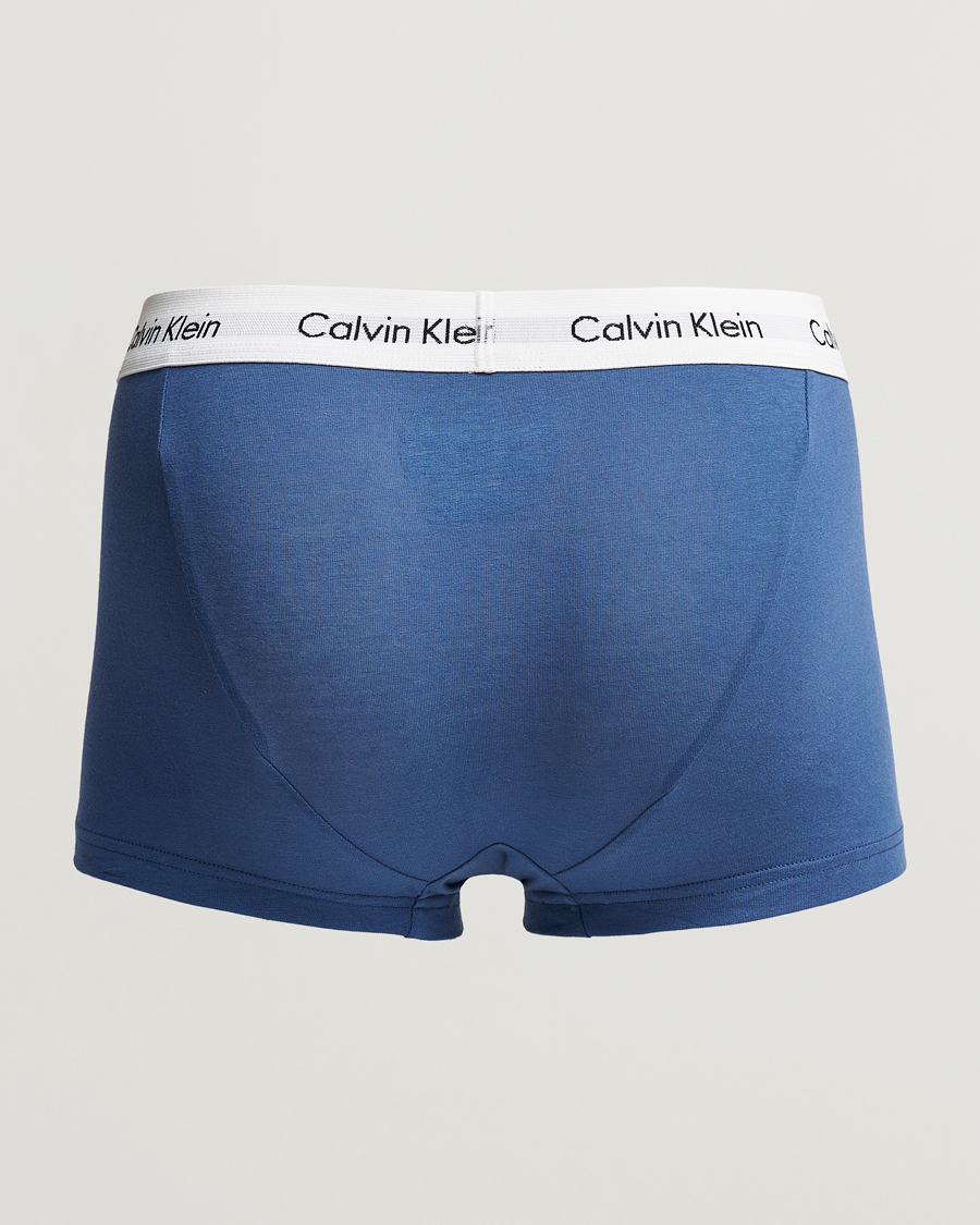 Men | Calvin Klein | Calvin Klein | Cotton Stretch 3-Pack Low Rise Trunk Red/Sky/Blue