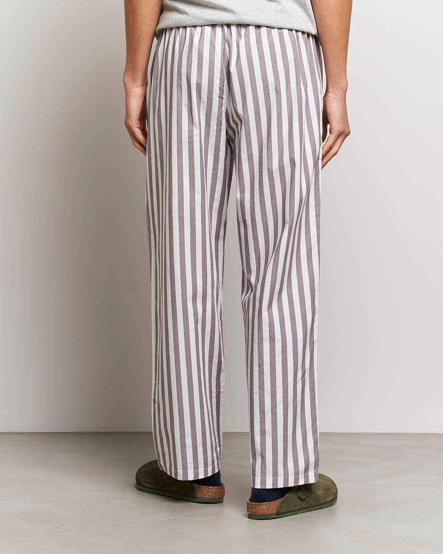 Men | Pyjamas & Robes | Calvin Klein | Cotton Striped Pyjama Pants White/Grey