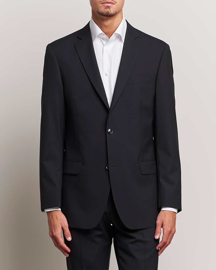 Men | Blazers | Oscar Jacobson | Joel Wool Blazer Black