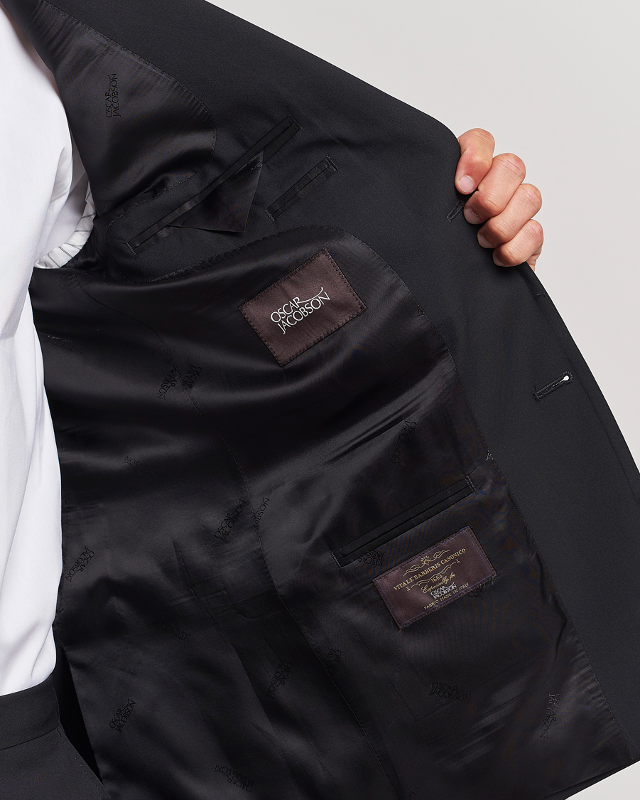 Men | Blazers | Oscar Jacobson | Joel Wool Blazer Black