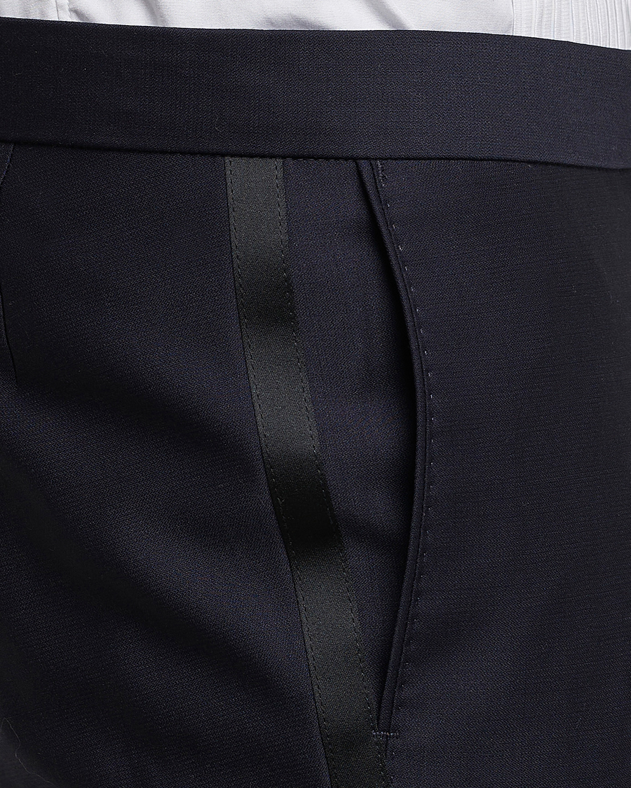 Men | Trousers | Oscar Jacobson | Duke Wool Trousers Navy