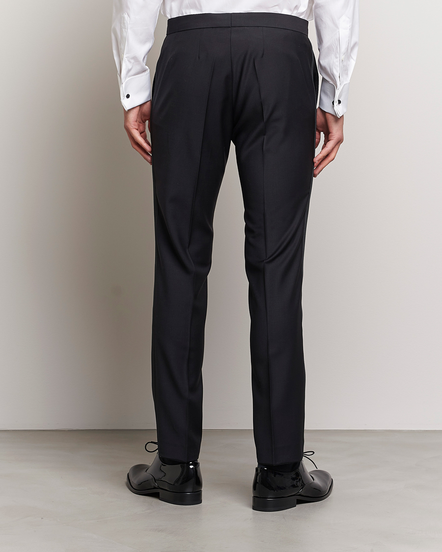 Men | Trousers | Oscar Jacobson | Duke Wool Trousers Black