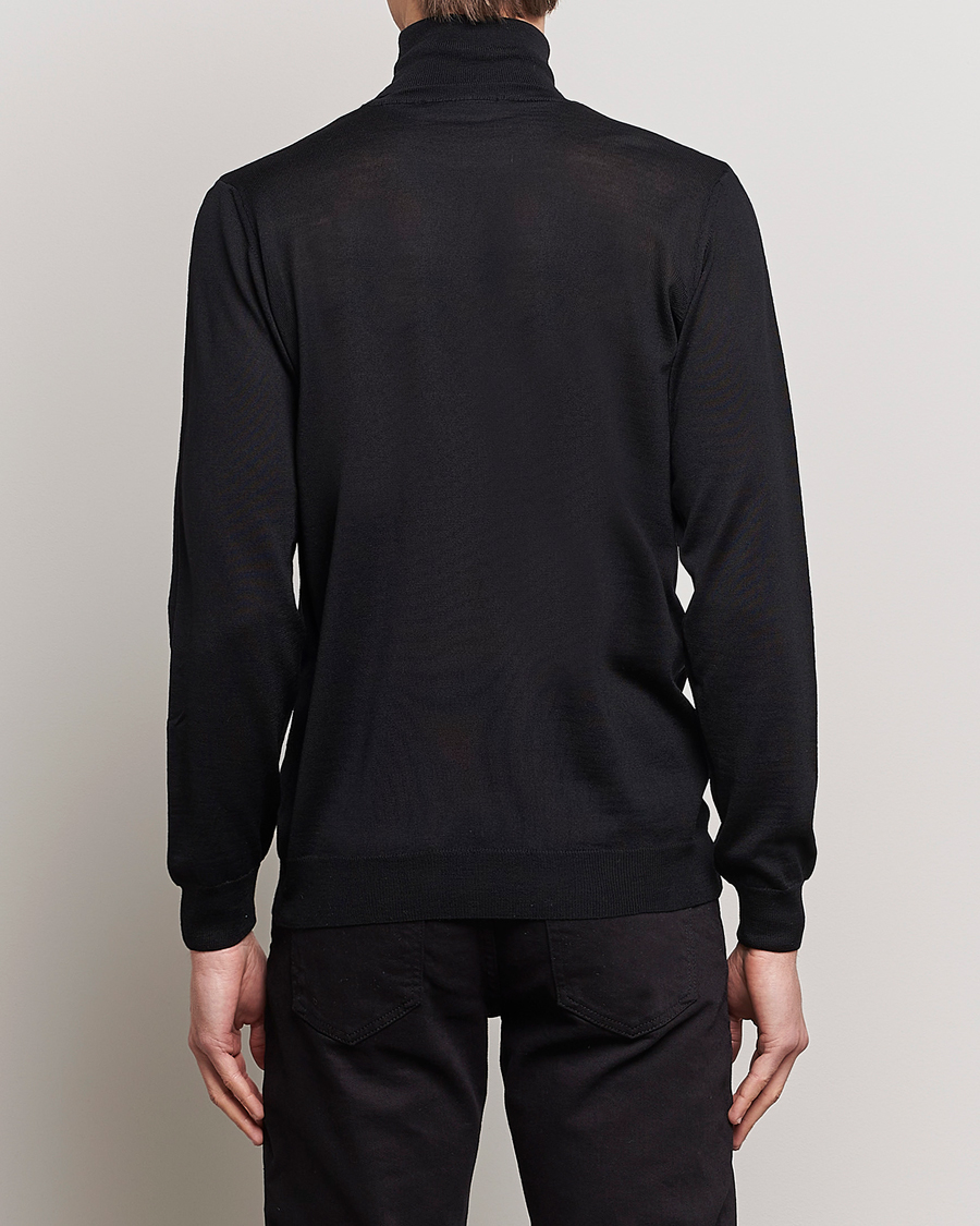Men | Sweaters & Knitwear | Oscar Jacobson | Cole Merino Wool Rollneck Black