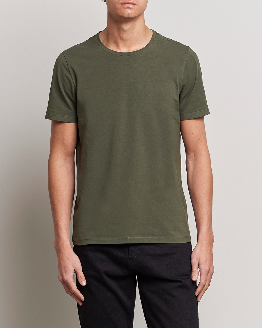 Men |  | Oscar Jacobson | Kyran Cotton T-shirt S-S Green