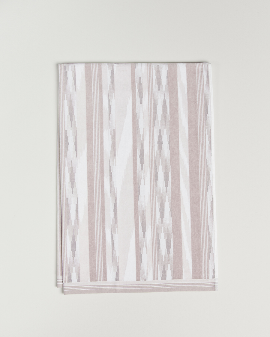 Men | Towels | Missoni Home | Clint Bath Sheet 100x150cm Beige/White