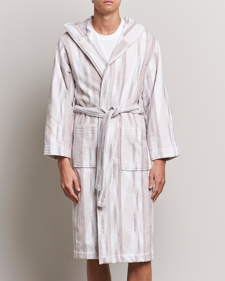 Men | Pyjamas & Robes | Missoni Home | Clint Bathrobe Beige/White