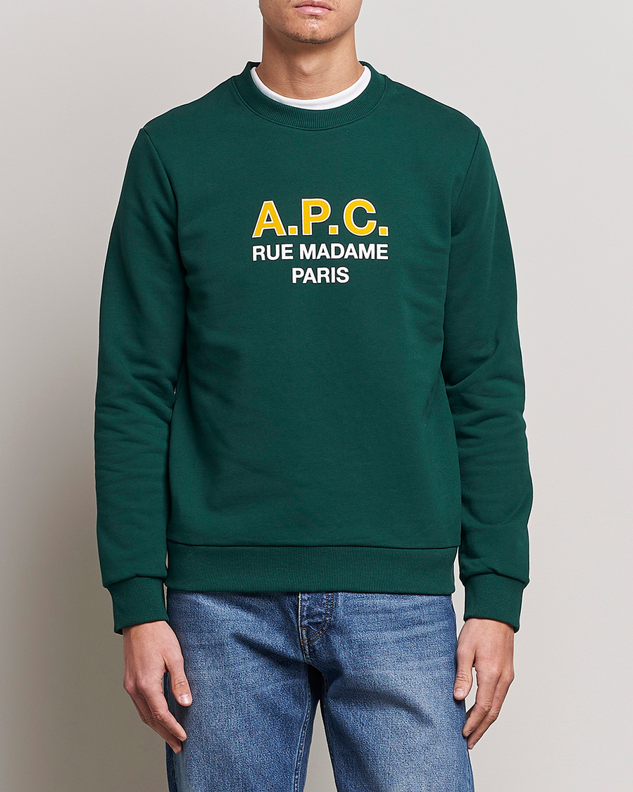 Men | A.P.C. | A.P.C. | Madame Sweatshirt Dark Green
