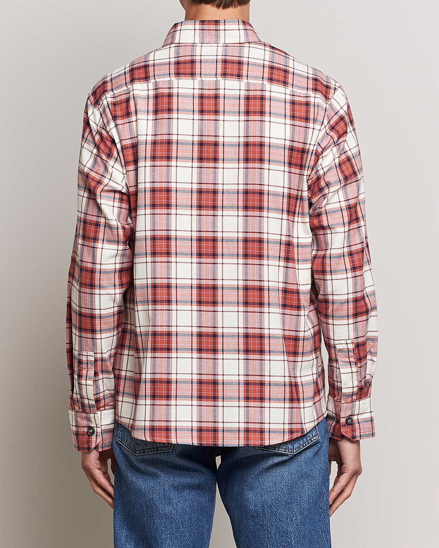 Men | Shirts | A.P.C. | Graham Checked Overshirt Ecru/Red