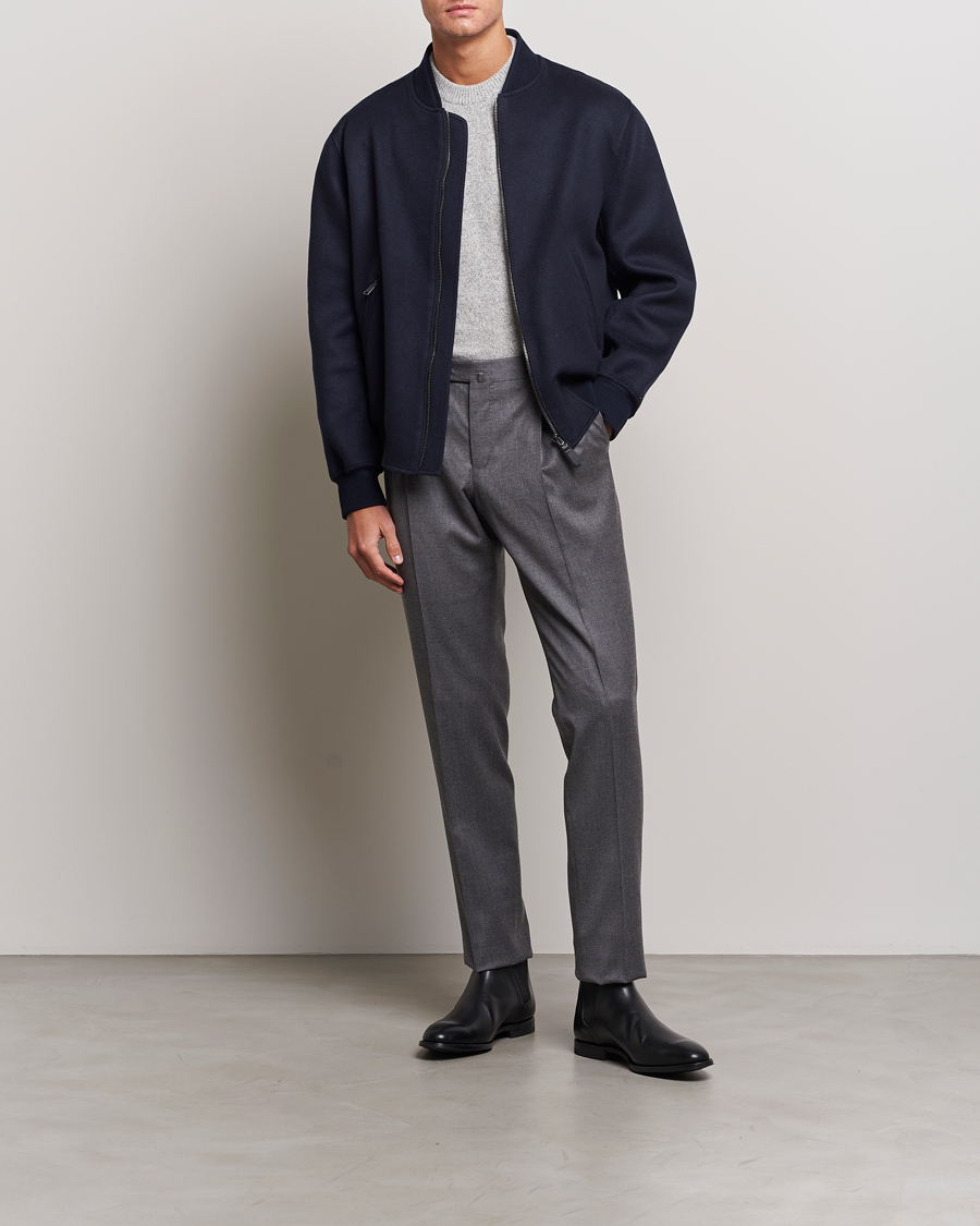 Men | Coats & Jackets | Brioni | Cashmere Blend Bomber Jacket Navy