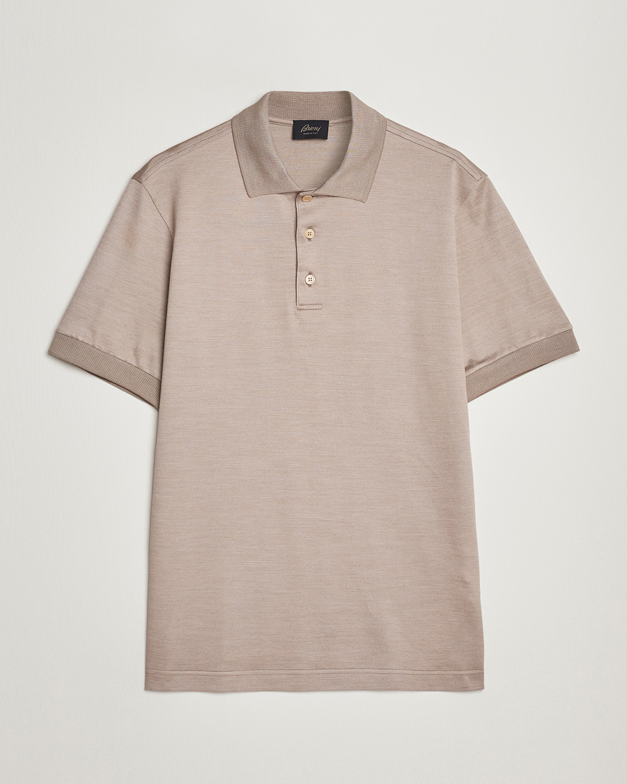 DS Peoria Raw Beige Short Sleeve Polo Shirt