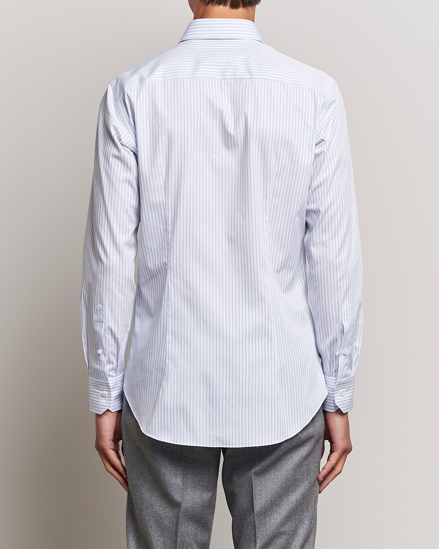Men | Shirts | Brioni | Slim Fit Striped Dress Shirt Light Blue