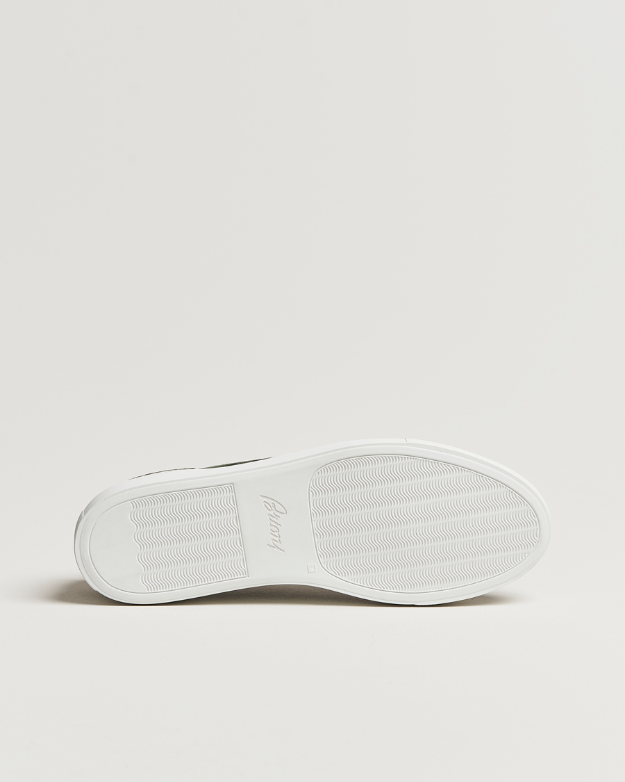 Men | Brioni Casetta Suede Sneakers Green | Brioni | Casetta Suede Sneakers Green