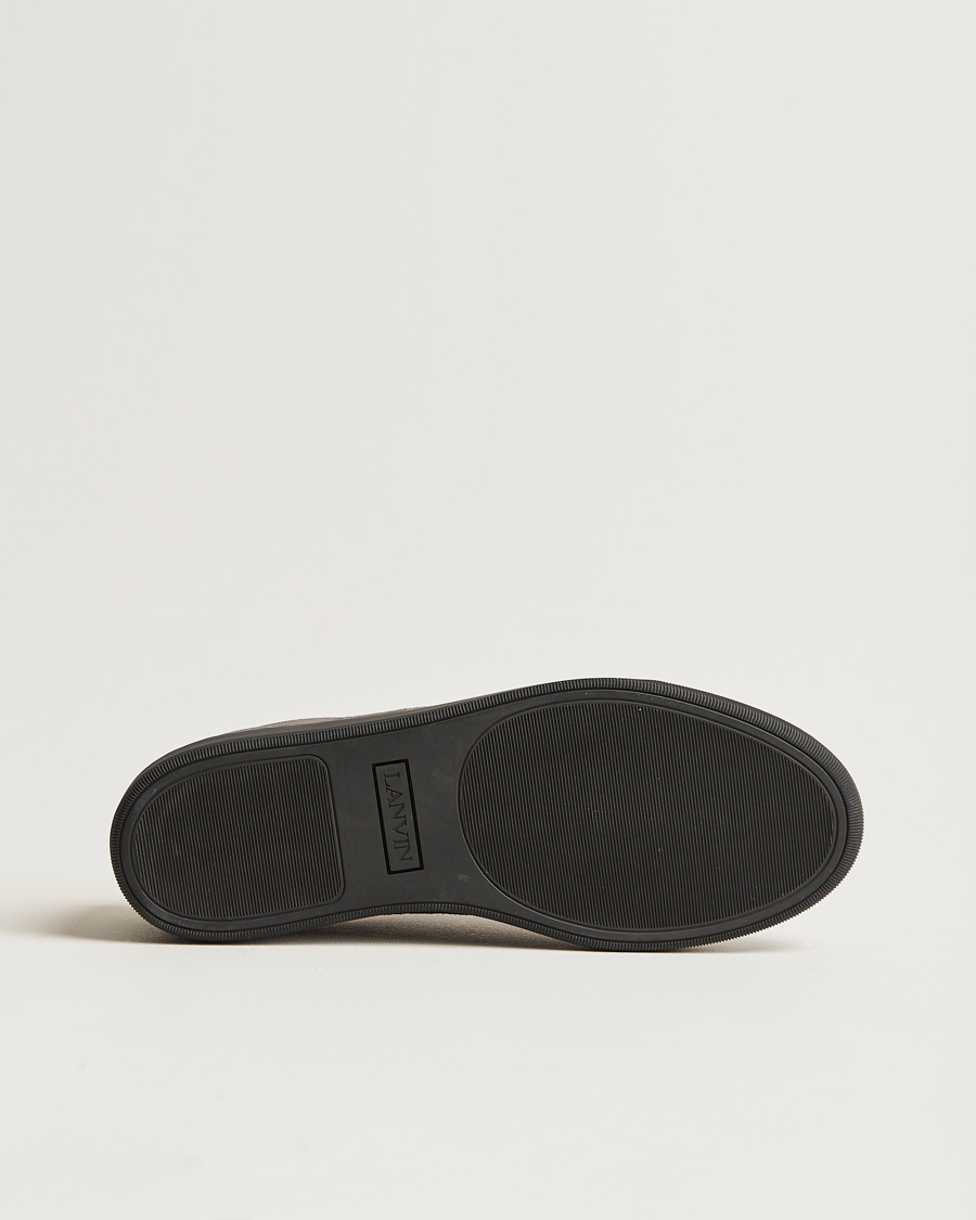 Men | Lanvin Nappa Cap Toe Sneaker Dark Grey | Lanvin | Nappa Cap Toe Sneaker Dark Grey