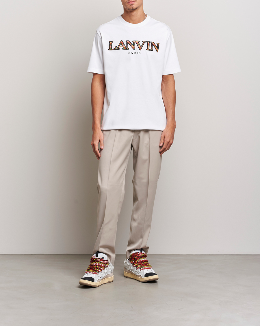 Men | T-Shirts | Lanvin | Curb Logo T-Shirt Optic White