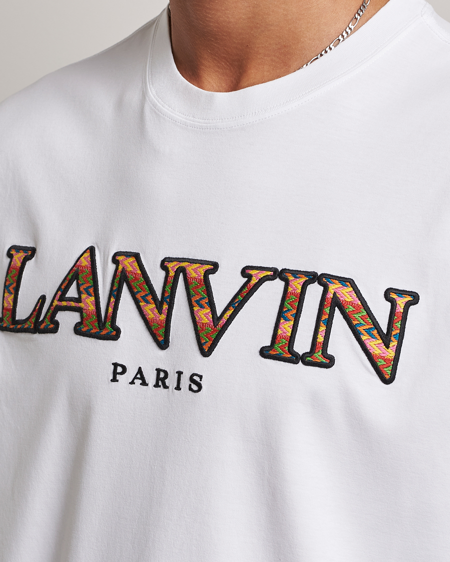 Men | T-Shirts | Lanvin | Curb Logo T-Shirt Optic White