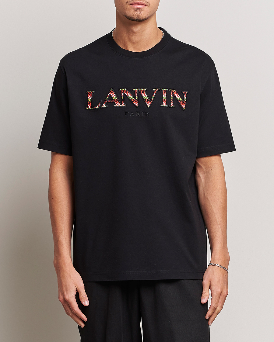 Men | Lanvin | Lanvin | Curb Logo T-Shirt Black