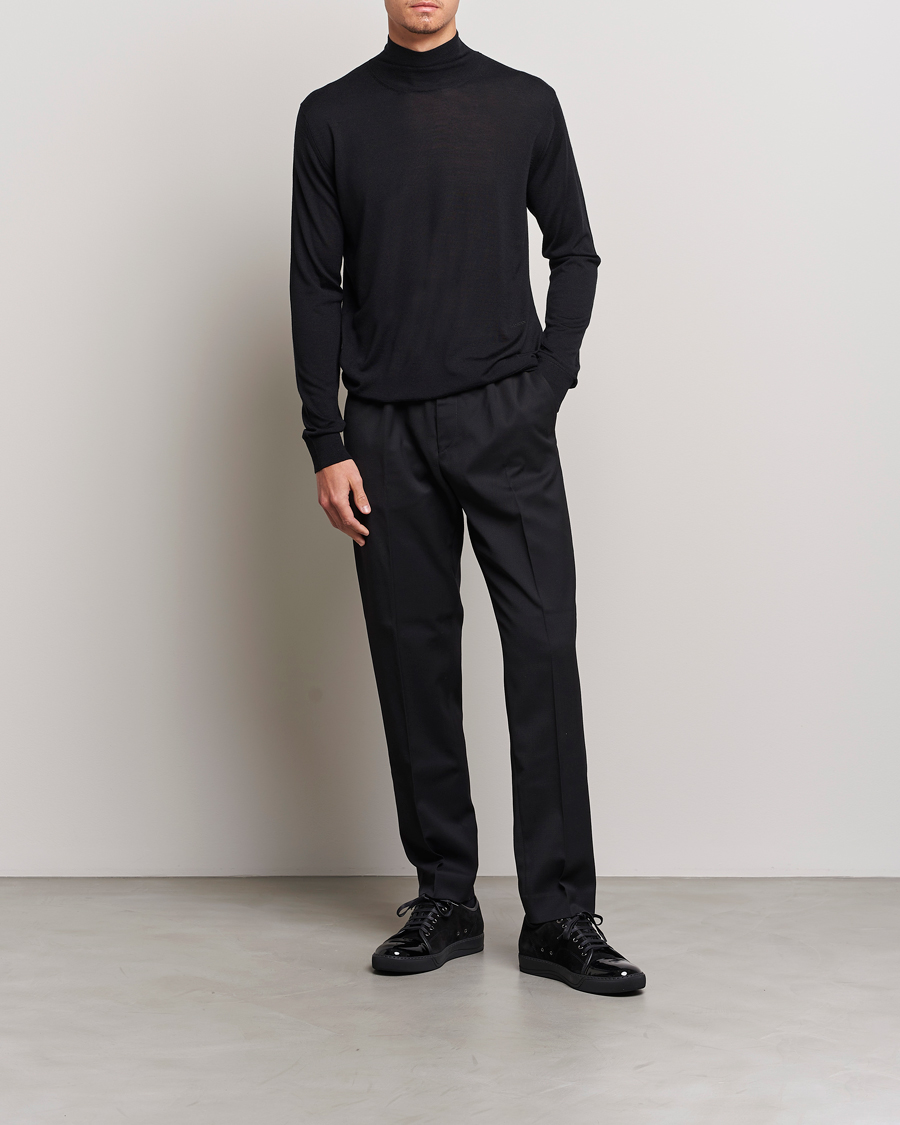 Men | Sweaters & Knitwear | Lanvin | Wool/Silk Rollneck Black