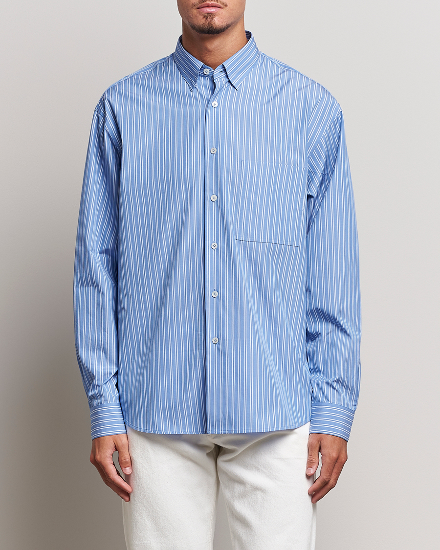 Men | Lanvin | Lanvin | Oversize Casual Shirt Blue/White