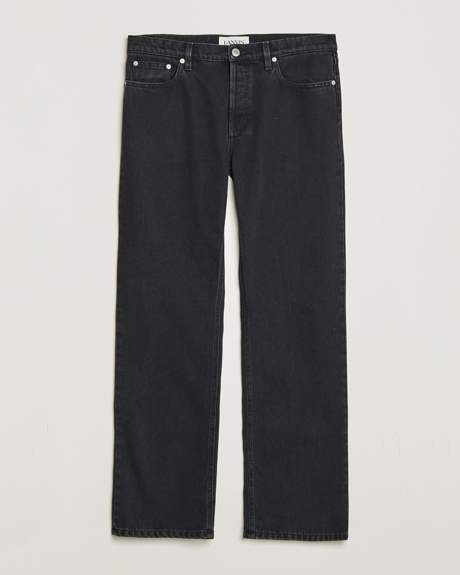 Men | Grey jeans | Lanvin | Tailored Denim Pants Black