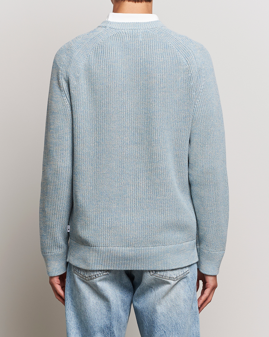 Men | Sweaters & Knitwear | NN07 | Jacobo Organic Cotton Knitted Sweater Ashley Blue Mel