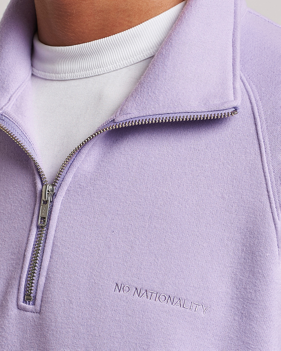 Men | Sweaters & Knitwear | NN07 | Carlo Half Zip Purple Rose