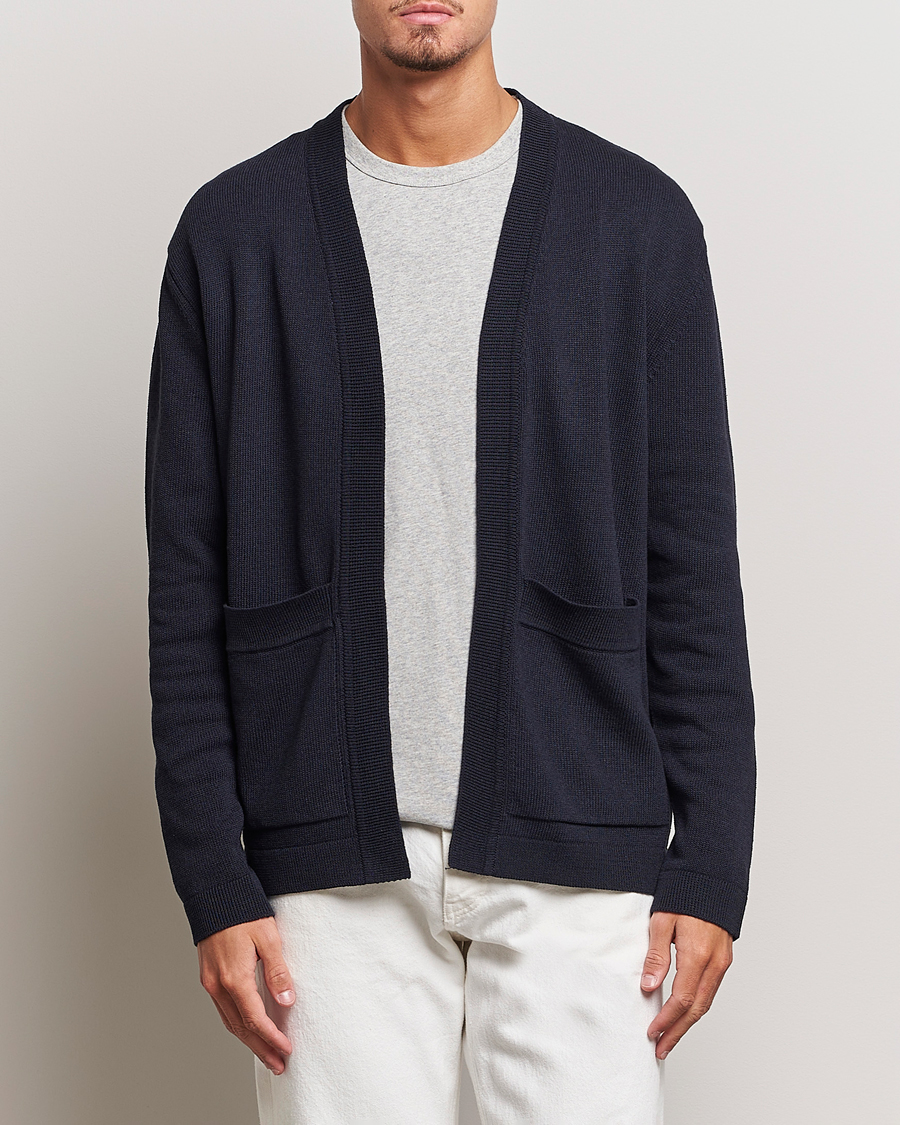 Men | Sweaters & Knitwear | NN07 | Bradley Cotton Cardigan Navy