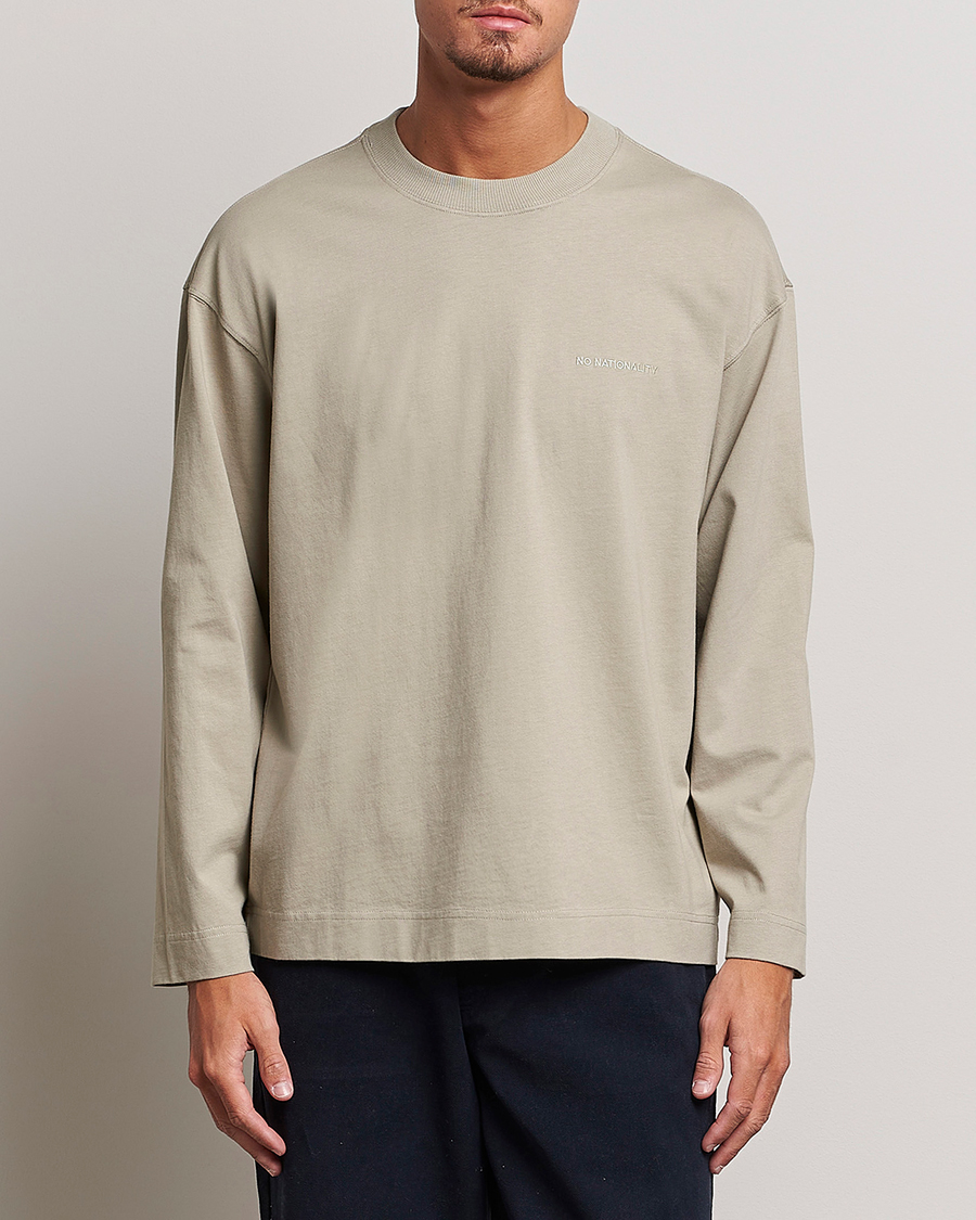 Men | Long Sleeve T-shirts | NN07 | Benja Pima Cotton Long Sleeve T-Shirt London Fog