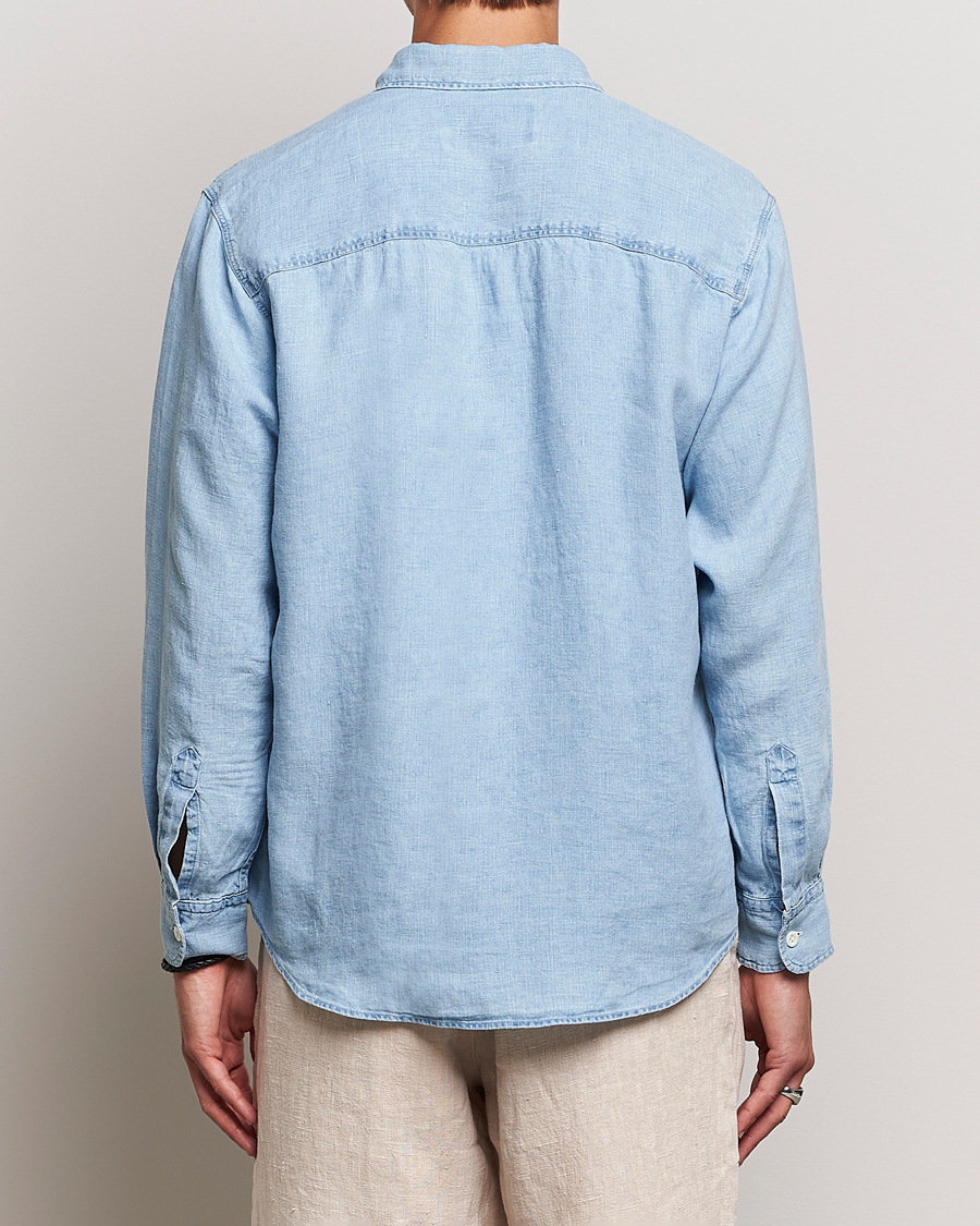 Men | Shirts | NN07 | Quinn Linen Shirt Light Indigo