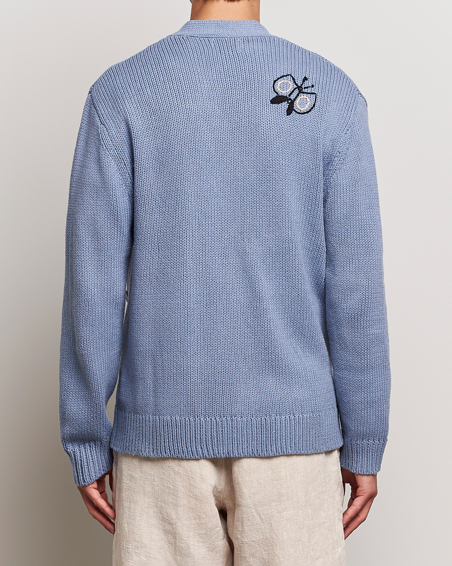 Men | Sweaters & Knitwear | NN07 | Milton Knitted Cardigan Ashley Blue Mel