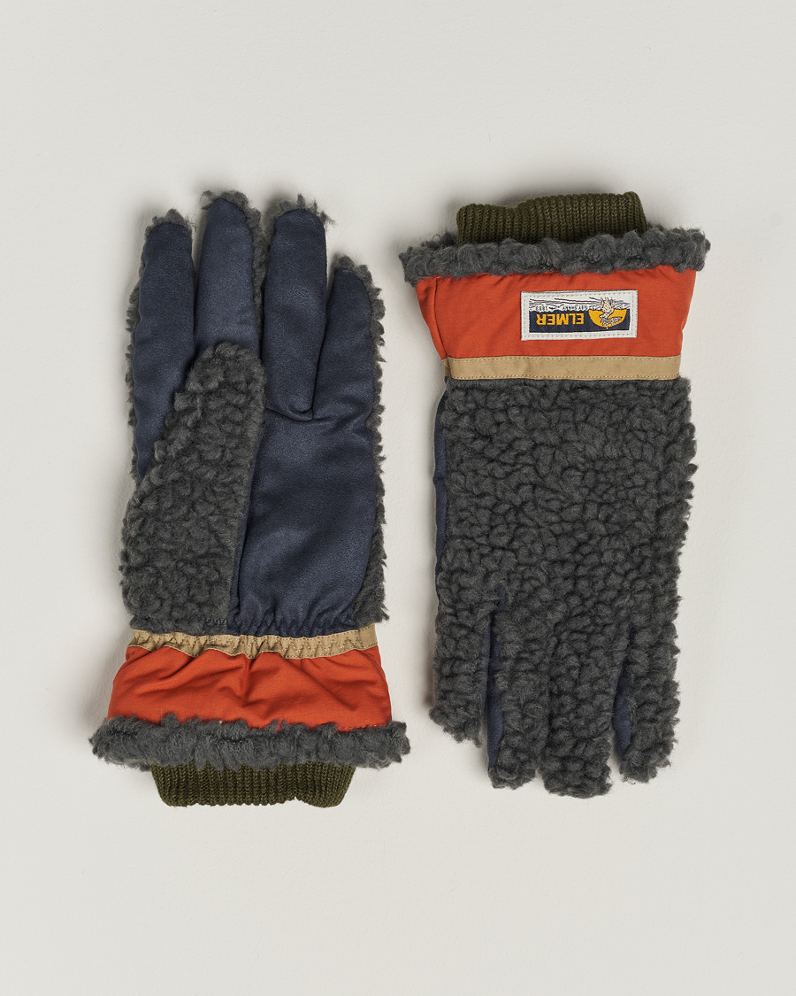 Men | Accessories | Elmer by Swany | Sota Wool Teddy Gloves Khaki