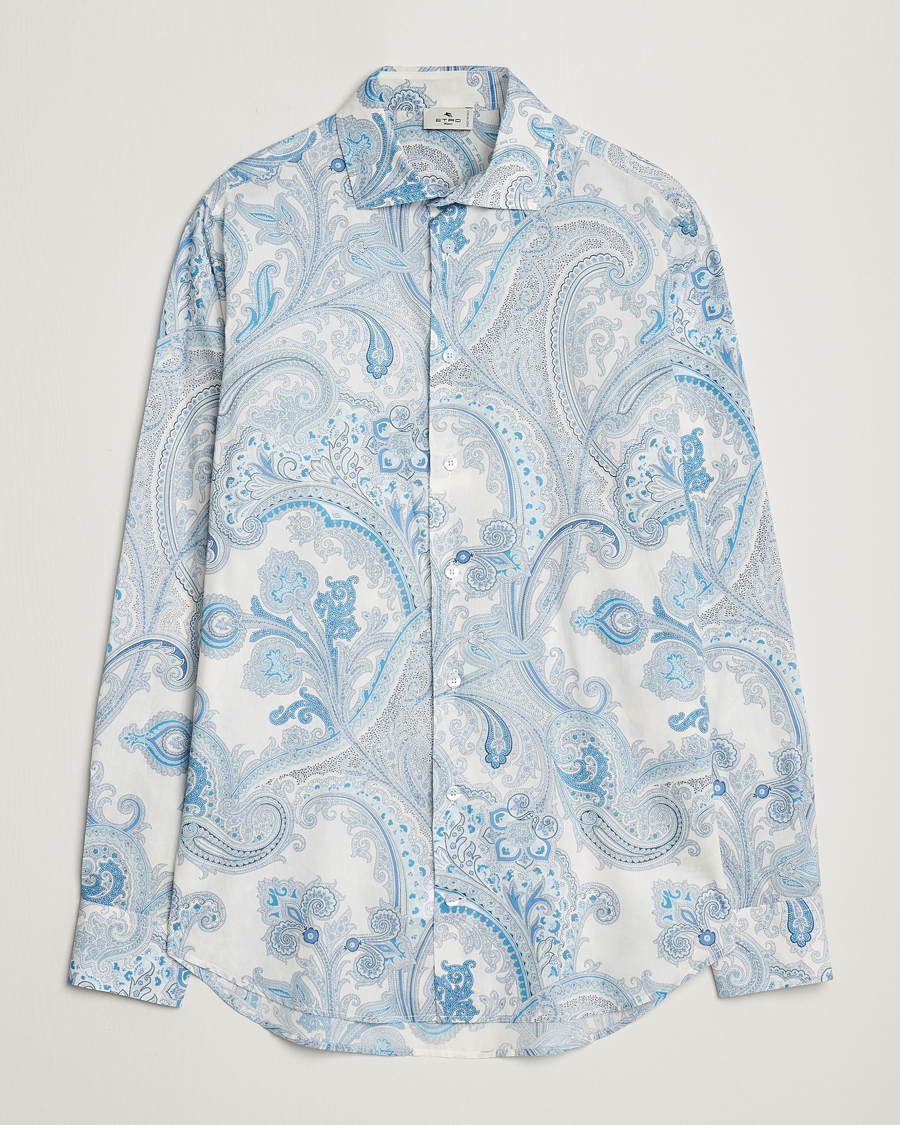 Men | Shirts | Etro | Slim Fit Paisley Shirt Azzurro